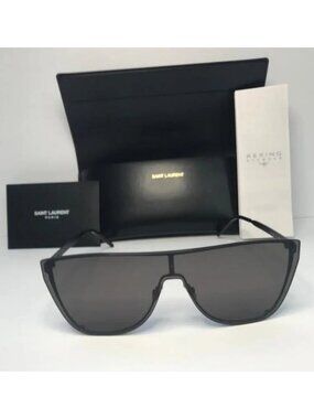 Yves Saint Laurent YSL | Square Cat Eye Sunglasses SL M48S 001 Black 54mm Saint Laurent Women main image 4